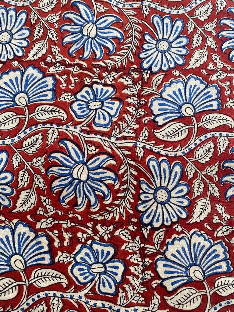 By Yards Hand Block Print Fabric, Indian Cotton Fabric, Printed Cotton Fabric, Cotton Printed Fabric, Printed Fabric, Block Print Fabric - Maple Village Lane