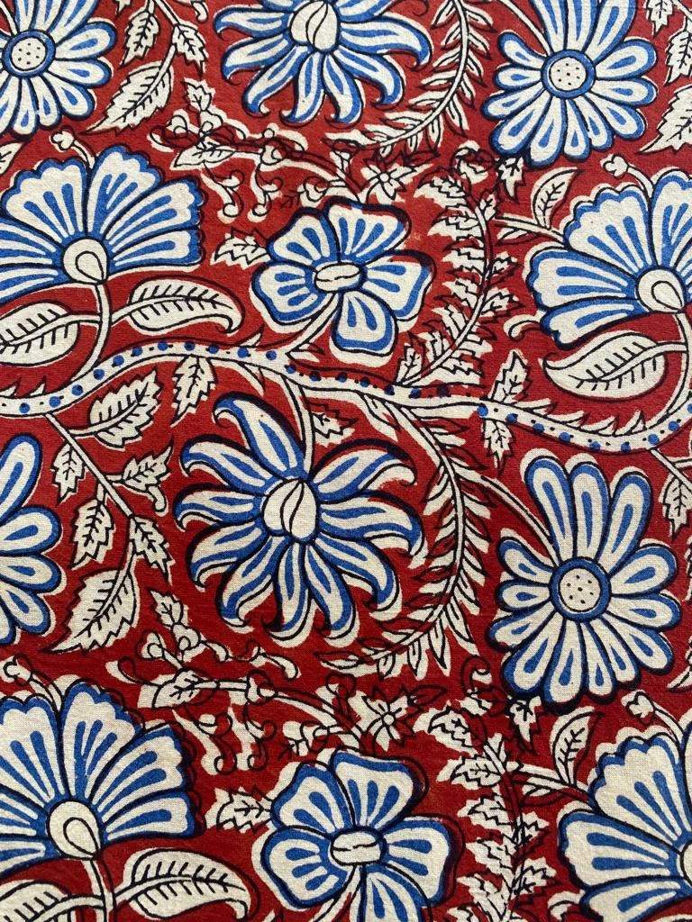 By Yards Hand Block Print Fabric, Indian Cotton Fabric, Printed Cotton Fabric, Cotton Printed Fabric, Printed Fabric, Block Print Fabric - Maple Village Lane