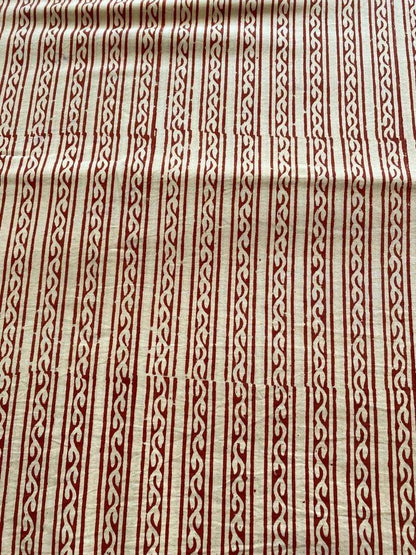 Indian Cotton Block Print Fabric by the Yard -Sewing and Quilting Fabric - Maple Village Lane