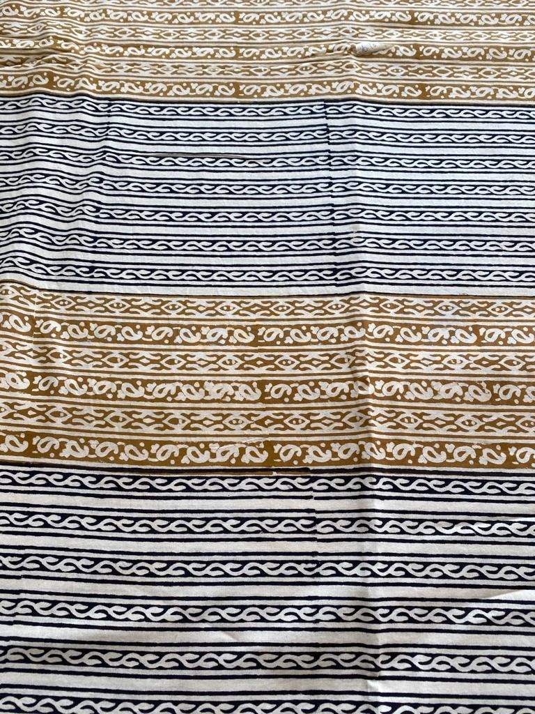 Indian Cotton Block Print Fabric by the Yard -Sewing and Quilting Fabric - Maple Village Lane