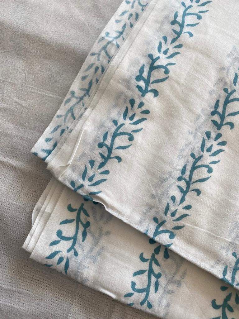 Indian Cotton Block Print Fabric by the Yard -Sewing and Quilting Fabric - Maple Village Lane