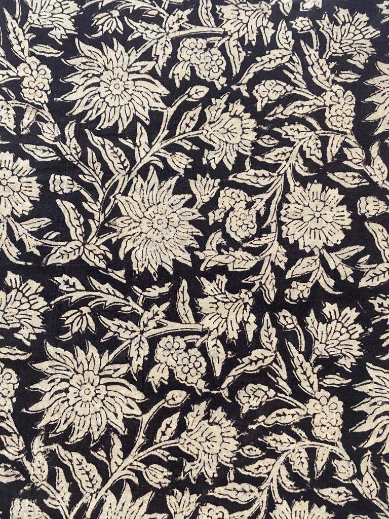 Indian Cotton Block Print Fabric by the Yard -Sewing and Quilting Fabric - Maple Village Lane