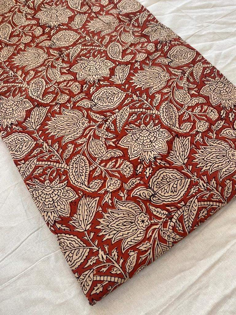 Indian Cotton Block Print Fabric by the Yard -Sewing and Quilting Fabric - Maple Village Lane