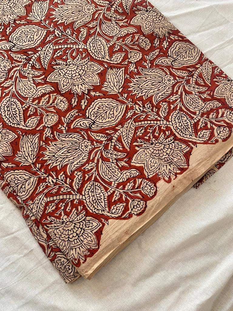 Indian Cotton Block Print Fabric by the Yard -Sewing and Quilting Fabric - Maple Village Lane