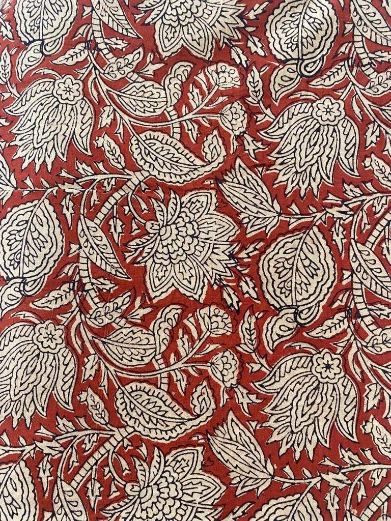 Indian Cotton Block Print Fabric by the Yard -Sewing and Quilting Fabric - Maple Village Lane