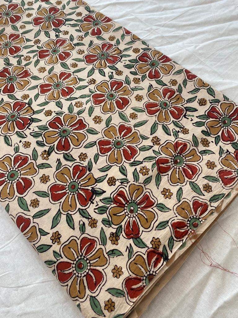 Indian Cotton Block Print Fabric by the Yard -Sewing and Quilting Fabric - Maple Village Lane