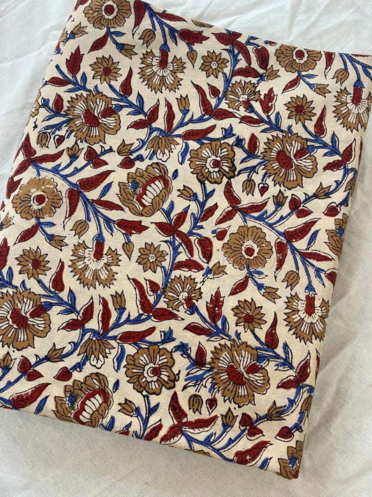 Cotton fabric, Fabric by yard, Hand printed fabric, Block Print Fabric, Indian Fabric