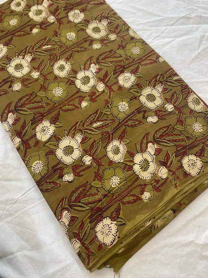 Indian Cotton Block Print Fabric by the Yard -Sewing and Quilting Fabric - Maple Village Lane