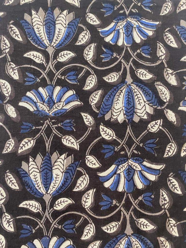 Indian Cotton Block Print Fabric by the Yard -Sewing and Quilting Fabric - Maple Village Lane