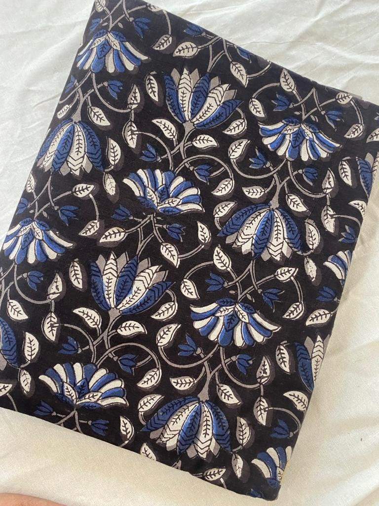 Indian Cotton Block Print Fabric by the Yard -Sewing and Quilting Fabric - Maple Village Lane