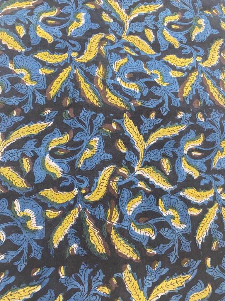 Indian Cotton Block Print Fabric by the Yard -Sewing and Quilting Fabric - Maple Village Lane