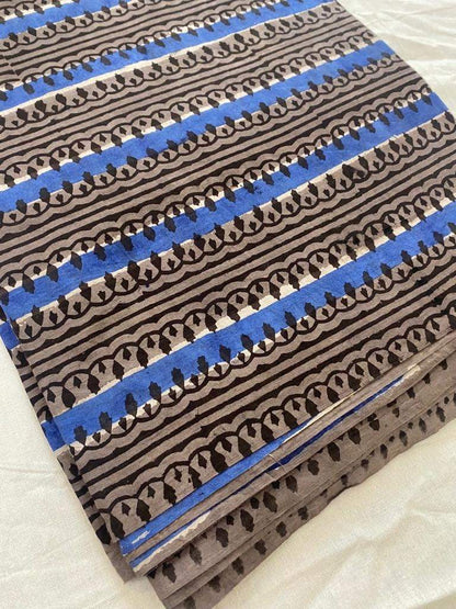 Indian Cotton Block Print Fabric by the Yard -Sewing and Quilting Fabric - Maple Village Lane