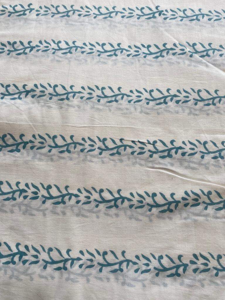 Indian Cotton Block Print Fabric by the Yard -Sewing and Quilting Fabric - Maple Village Lane