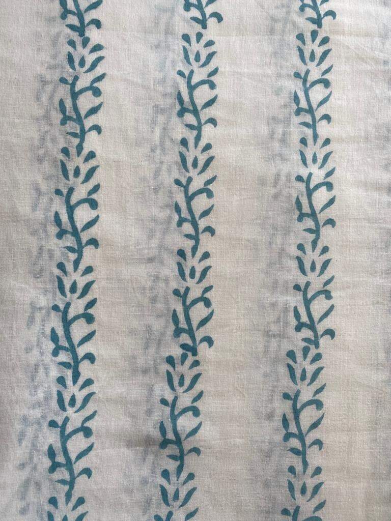 Indian Cotton Block Print Fabric by the Yard -Sewing and Quilting Fabric - Maple Village Lane