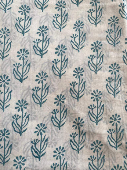 Flower Print Cotton Fabric, Sewing Fabric, Dressmaking banyans Fabric, Indian Fabric By The Yard, Craft Fabric, Upholstery Fabric - Maple Village Lane