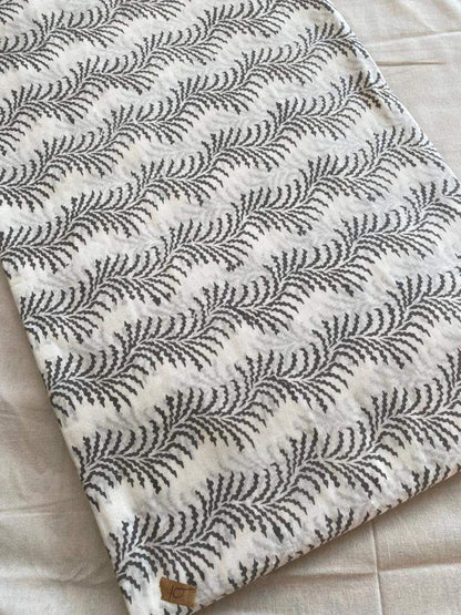 Gray Flower Print Cotton Fabric, Sewing Fabric, Dressmaking banyans Fabric, Indian Fabric By The Yard, Craft Fabric, Upholstery Fabric - Maple Village Lane