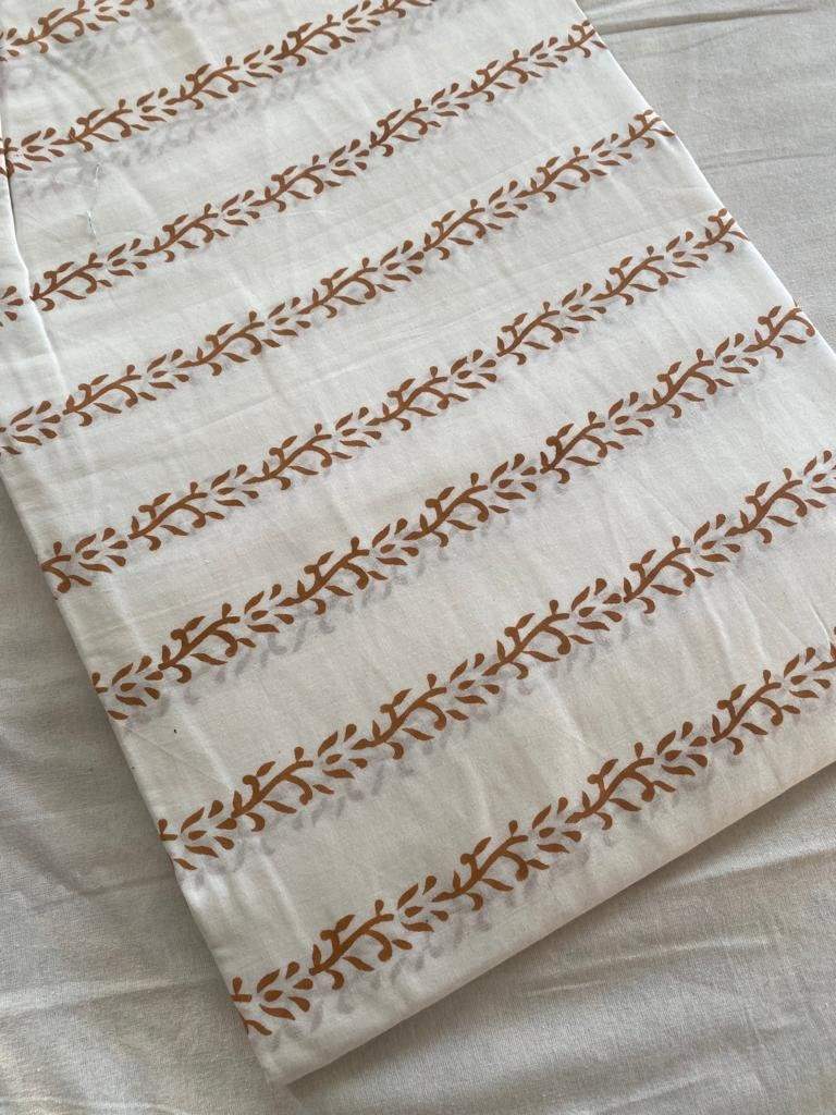 Indian Cotton Block Print Fabric by the Yard -Sewing and Quilting Fabric - Maple Village Lane