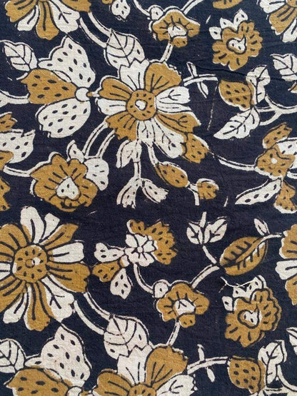 Indian Cotton Block Print Fabric by the Yard -Sewing and Quilting Fabric - Maple Village Lane