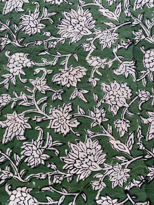 Cotton fabric, Fabric by yard, Hand printed fabric, Block Print Fabric, Indian Fabric