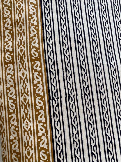 Indian Cotton Block Print Fabric by the Yard -Sewing and Quilting Fabric - Maple Village Lane