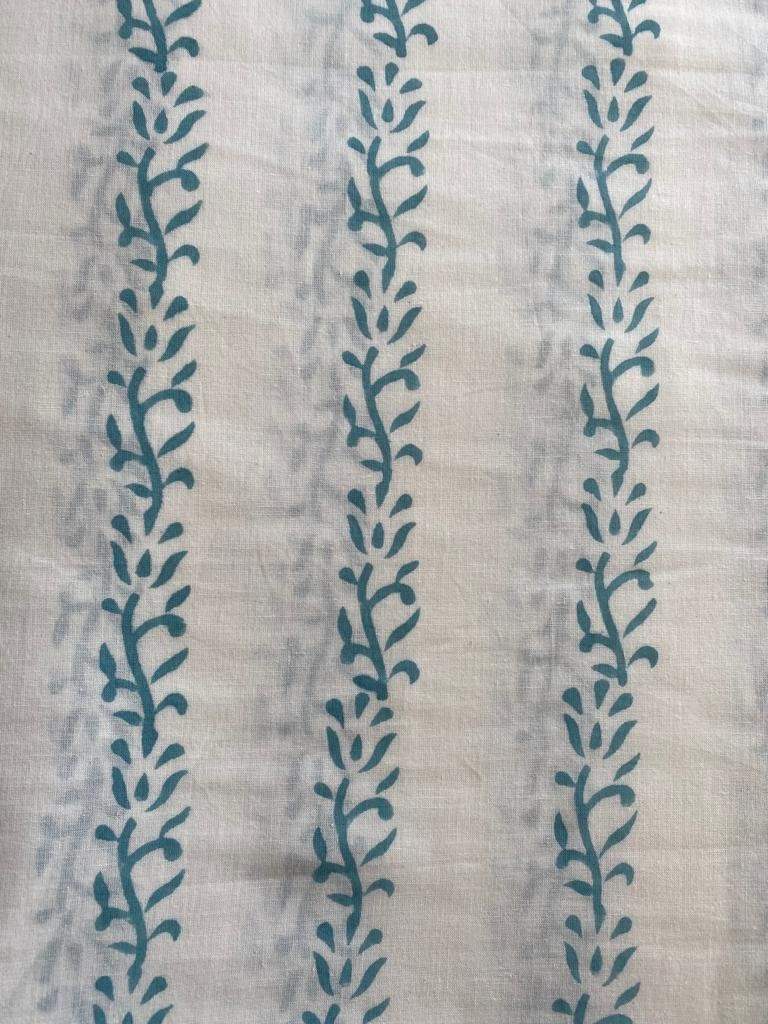 Indian Cotton Block Print Fabric by the Yard -Sewing and Quilting Fabric - Maple Village Lane