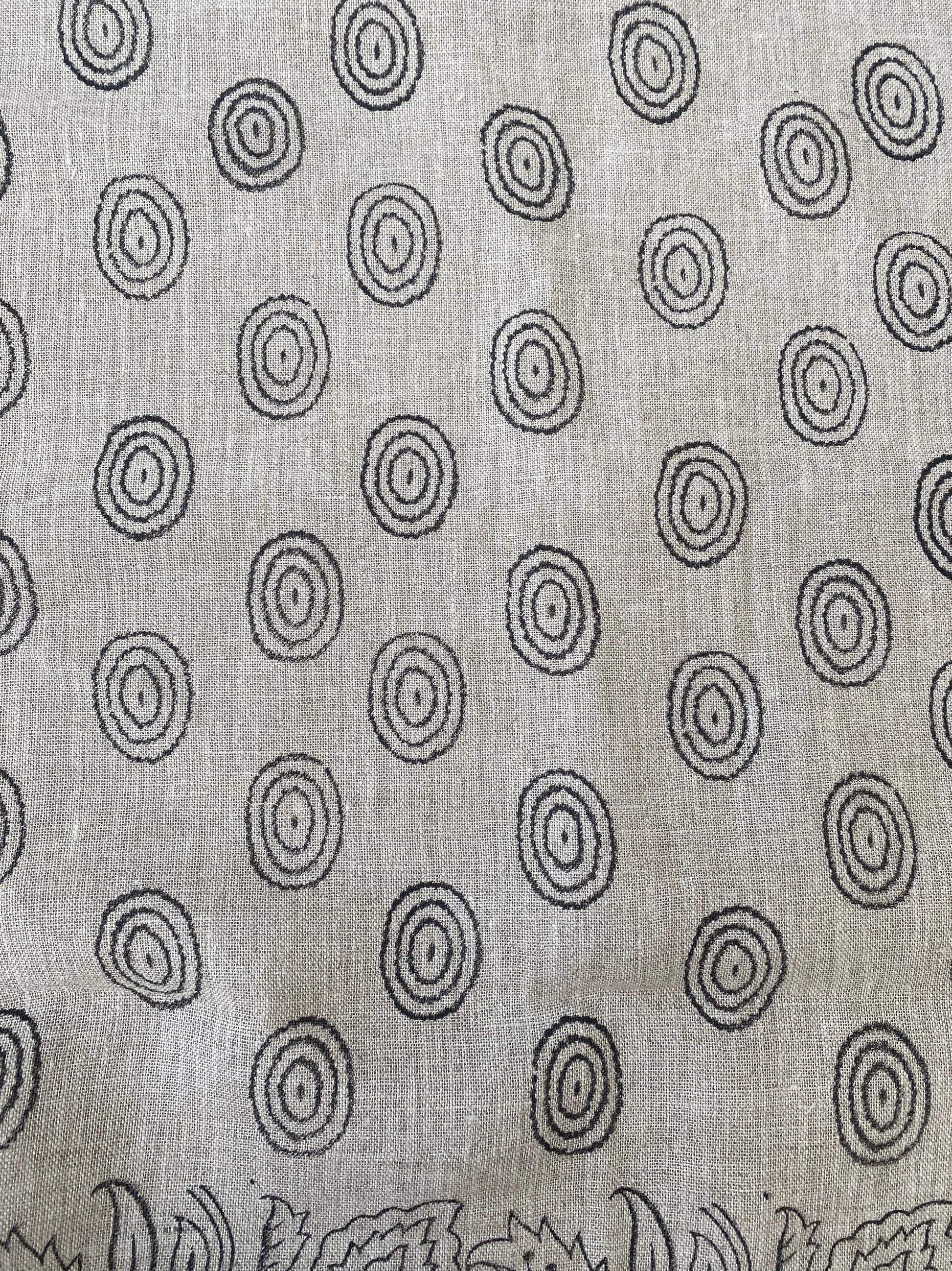 EGG || Indian Hand Block Print Fabric, Indian Linen Fabric, Block Print Fabric, Designer Floral Printing Fabric, Upholstery fabric| Pillow - Maple Village Lane