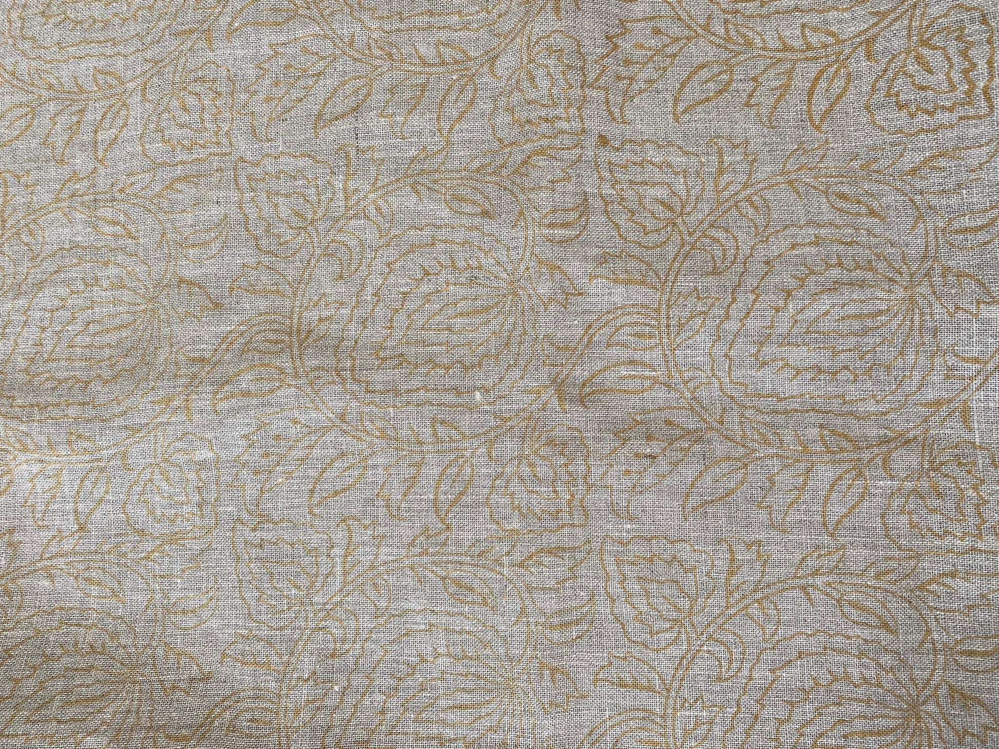 Linen fabric, Fabric by yard, Hand printed fabric, Block Print Fabric, Indian Fabric