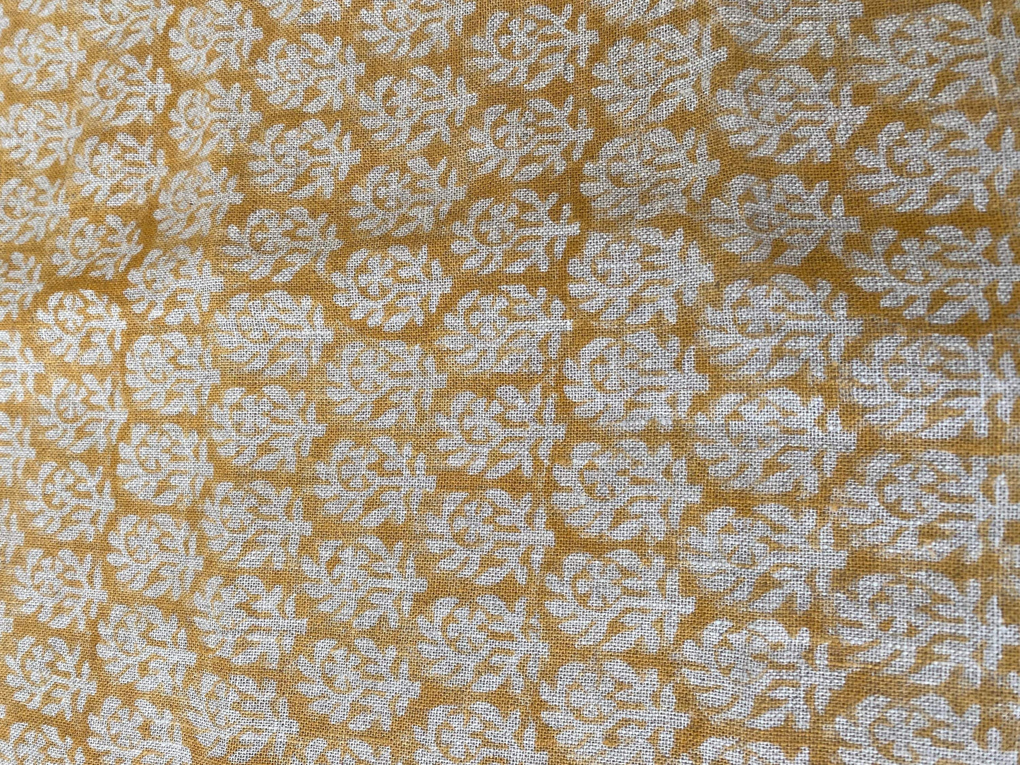 BICHIYA || Indian Hand Block Print Fabric, Indian Linen Fabric, Block Print Fabric, Designer Floral Printing Fabric, Upholstery fabric, - Maple Village Lane