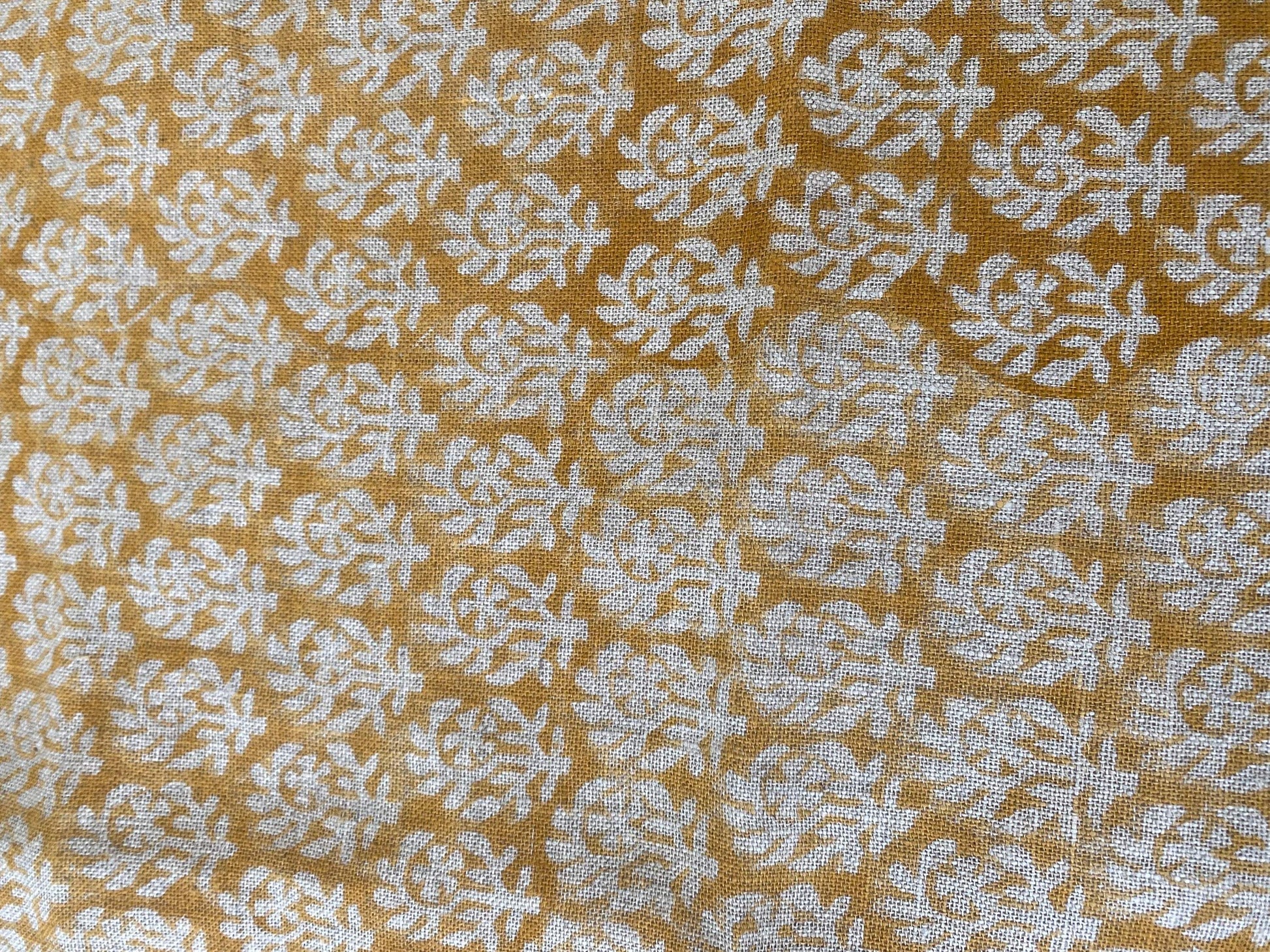 BICHIYA || Indian Hand Block Print Fabric, Indian Linen Fabric, Block Print Fabric, Designer Floral Printing Fabric, Upholstery fabric, - Maple Village Lane