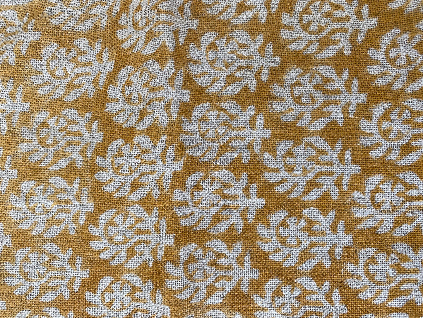 BICHIYA || Indian Hand Block Print Fabric, Indian Linen Fabric, Block Print Fabric, Designer Floral Printing Fabric, Upholstery fabric, - Maple Village Lane