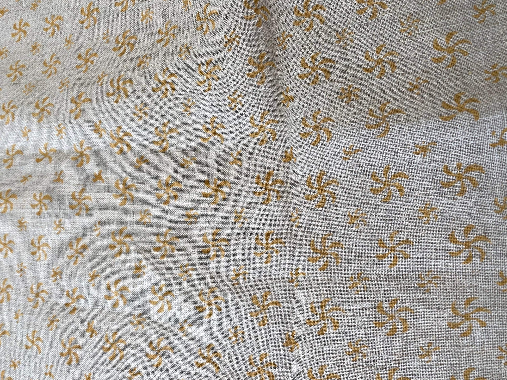 FANTASY || Indian Hand Block Print Fabric, Indian Linen Fabric, Block Print Fabric, Designer Floral Printing Fabric, Upholstery fabric, - Maple Village Lane