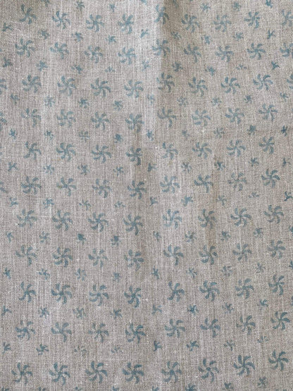 Linen fabric, Fabric by yard, Hand printed fabric, Block Print Fabric, Indian Fabric