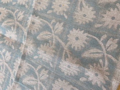 ALOFSH || Indian Hand Block Print Fabric, Indian Linen Fabric, Block Print Fabric, Designer Floral Printing Fabric, Upholstery fabric,Pillow - Maple Village Lane