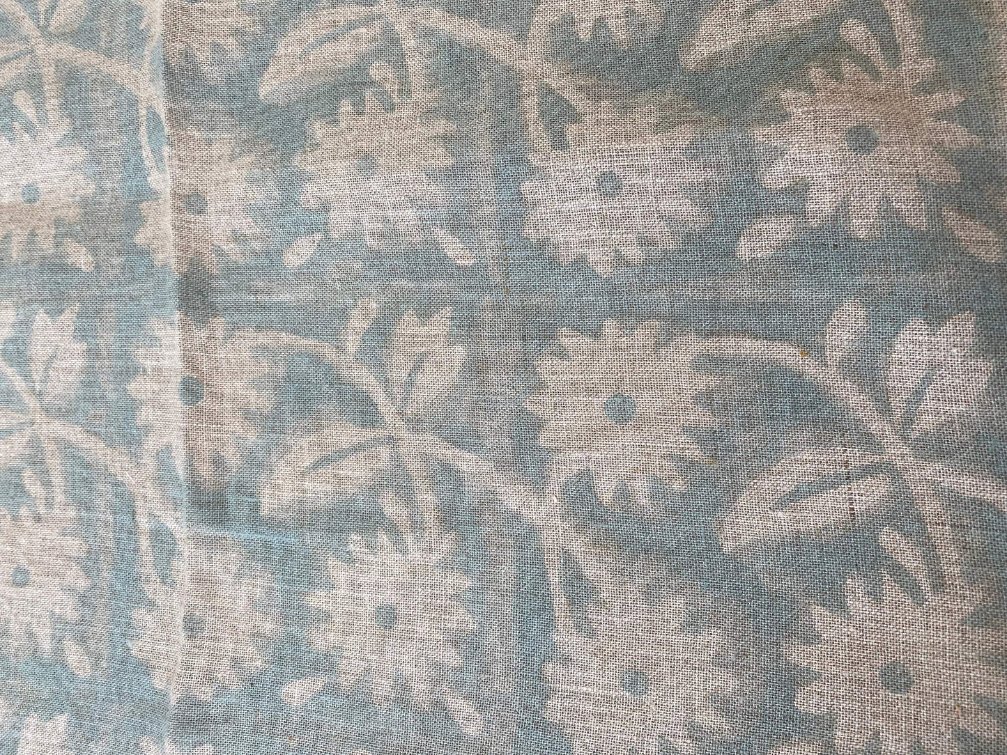 ALOFSH || Indian Hand Block Print Fabric, Indian Linen Fabric, Block Print Fabric, Designer Floral Printing Fabric, Upholstery fabric,Pillow - Maple Village Lane