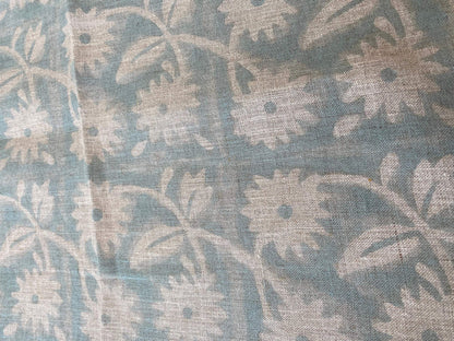 ALOFSH || Indian Hand Block Print Fabric, Indian Linen Fabric, Block Print Fabric, Designer Floral Printing Fabric, Upholstery fabric,Pillow - Maple Village Lane