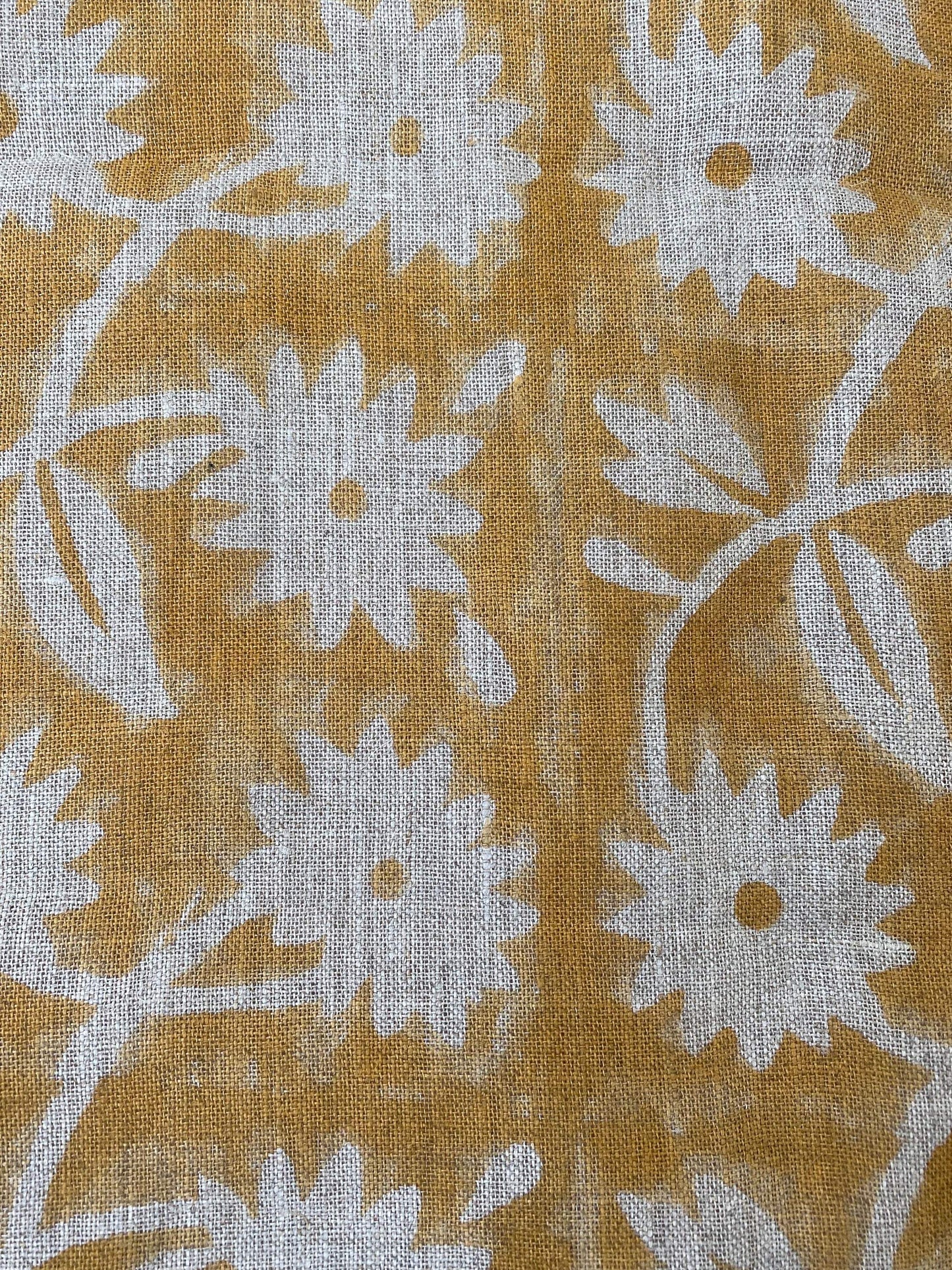 Linen fabric, Fabric by yard, Hand printed fabric, Block Print Fabric, Indian Fabric