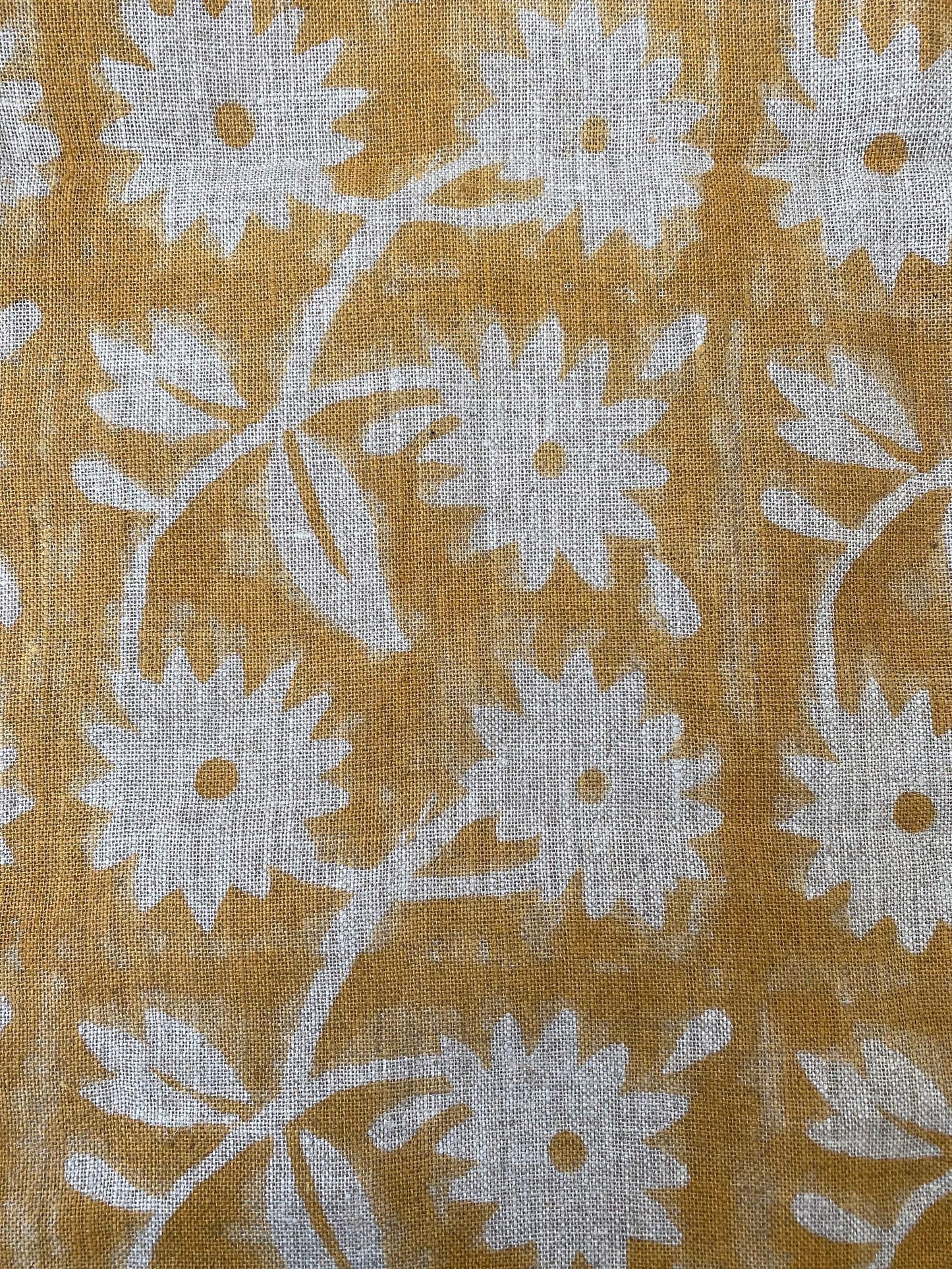 ALOFSH || Indian Hand Block Print Fabric, Indian Linen Fabric, Block Print Fabric, Designer Floral Printing Fabric, Upholstery fabric, - Maple Village Lane