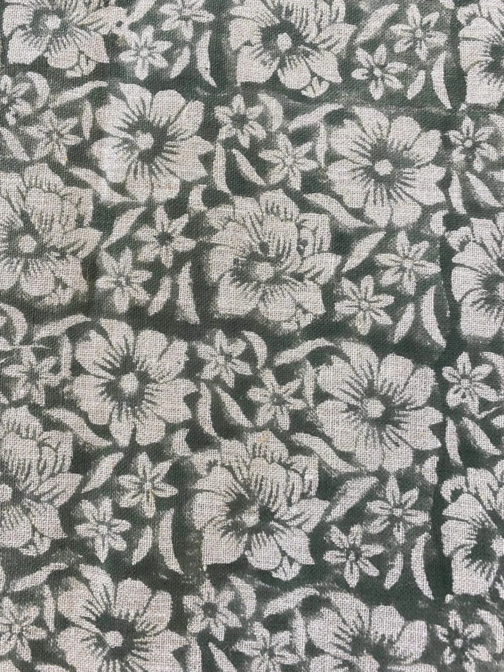 ZAFFRA || Hand Block Print Designer Linen Fabric For Upholstery, Curtains - Maple Village Lane
