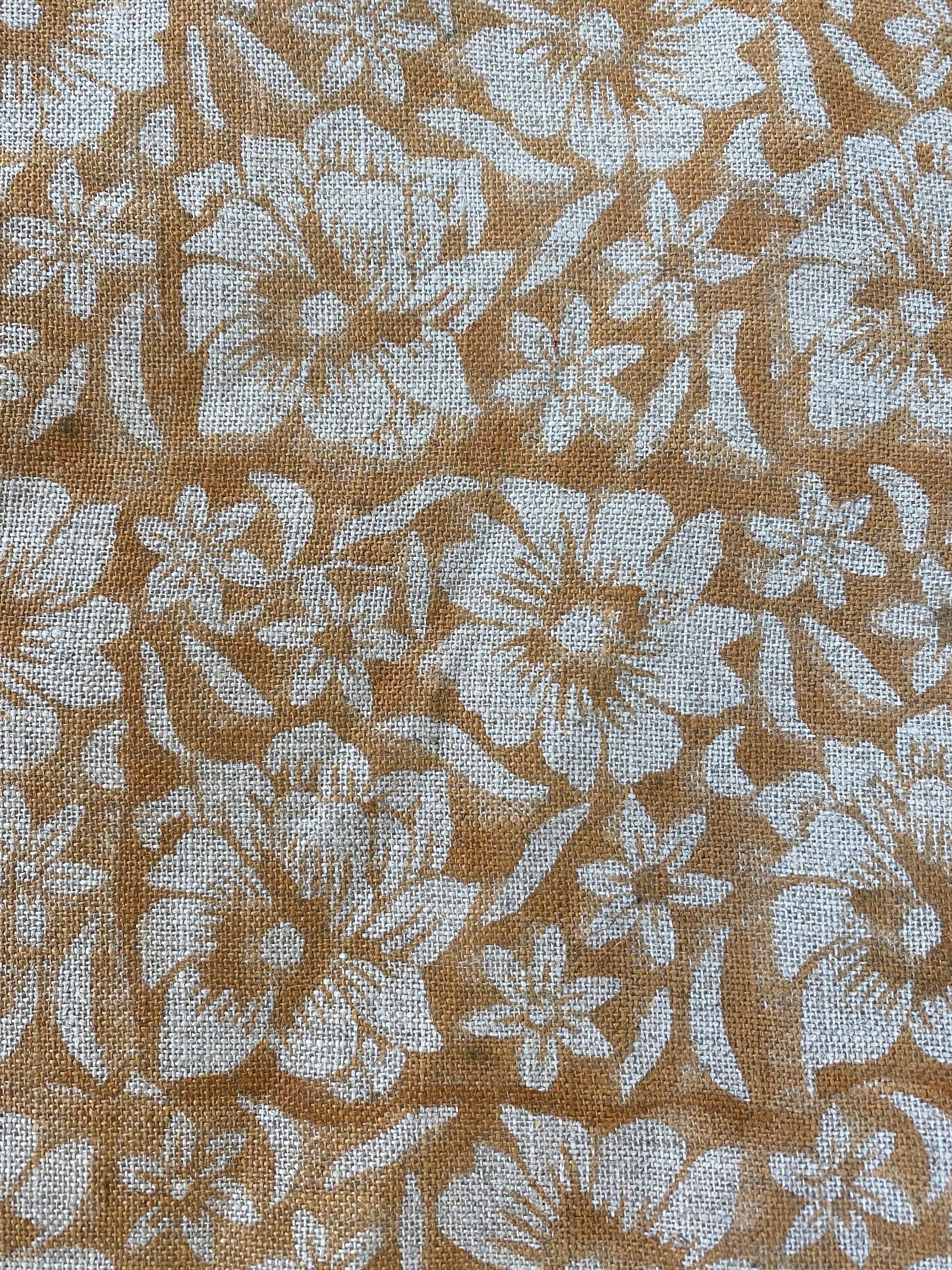 ZAFFRA || Indian Hand Block Print Fabric, Indian Linen Fabric, Block Print Fabric, Designer Floral Printing Fabric, Upholstery fabric, - Maple Village Lane