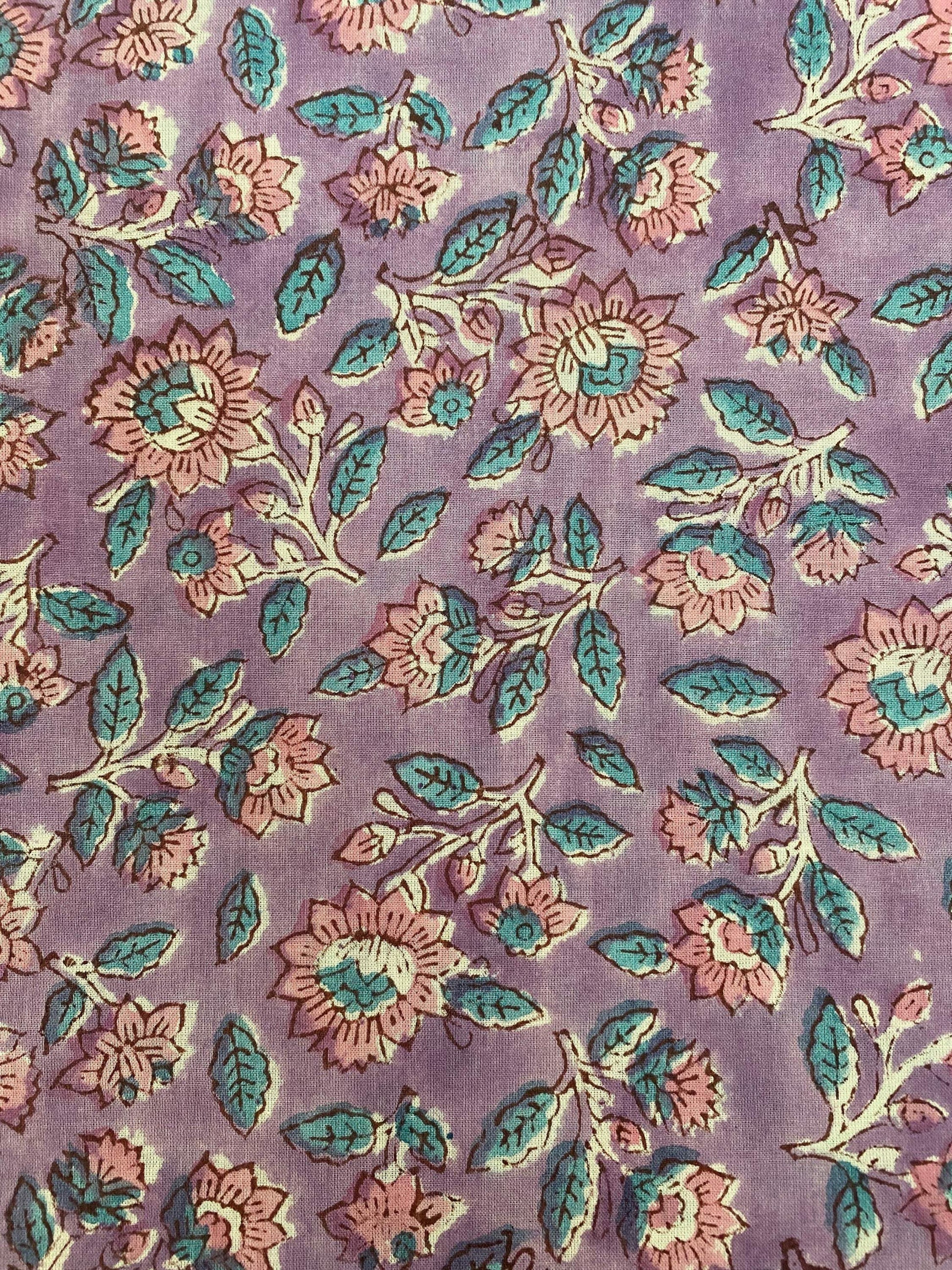 Cotton fabric, Fabric by yard, Hand printed fabric, Block Print Fabric, Indian Fabric