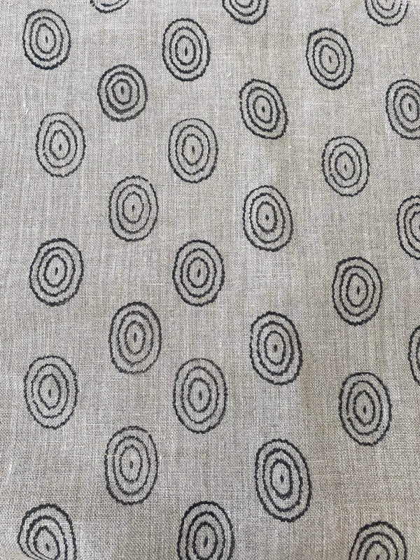 Egg Indian Hand Block Print Fabric