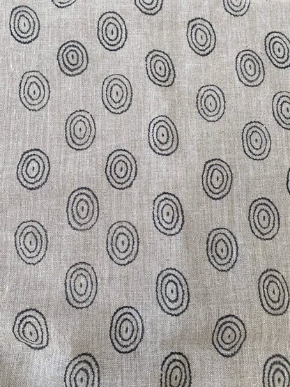 EGG || Indian Hand Block Print Fabric, Indian Linen Fabric, Block Print Fabric, Designer Floral Printing Fabric, Upholstery fabric| Pillow - Maple Village Lane