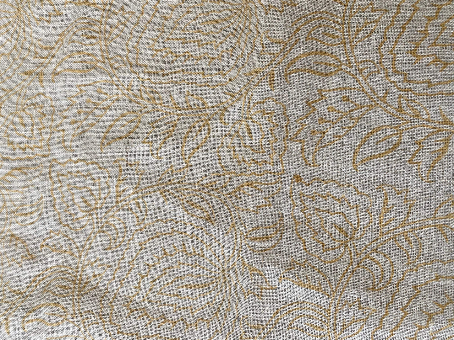 NORA || Indian Hand Block Print Fabric, Indian Linen Fabric, Block Print Fabric, Designer Floral Printing Fabric, Upholstery fabric, Pillow - Maple Village Lane