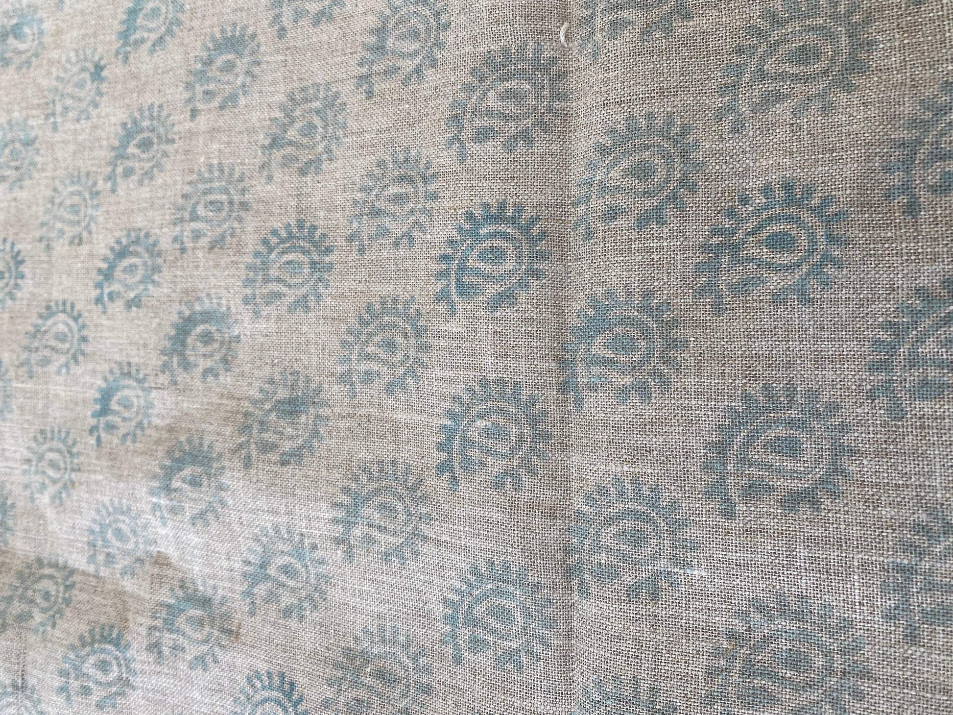 TATULLA || Indian Hand Block Print Fabric, Indian Linen Fabric, Block Print Fabric, Designer Floral Printing Fabric, Upholstery fabric, - Maple Village Lane