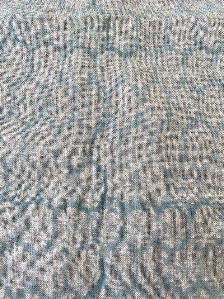 BICHIYA || Hand Block Print Designer Linen Fabric For Upholstery - Maple Village Lane