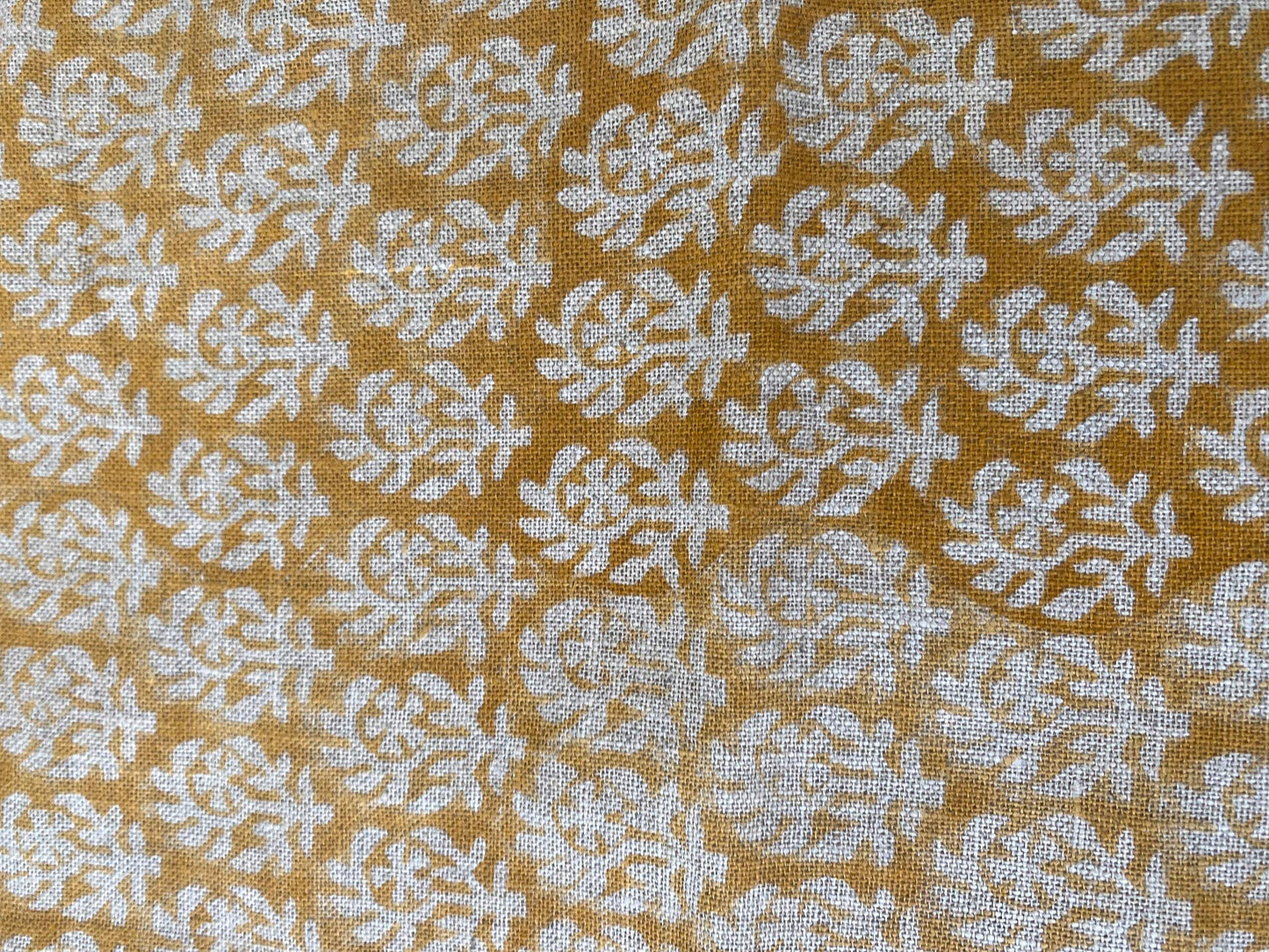 BICHIYA || Indian Hand Block Print Fabric, Indian Linen Fabric, Block Print Fabric, Designer Floral Printing Fabric, Upholstery fabric, - Maple Village Lane