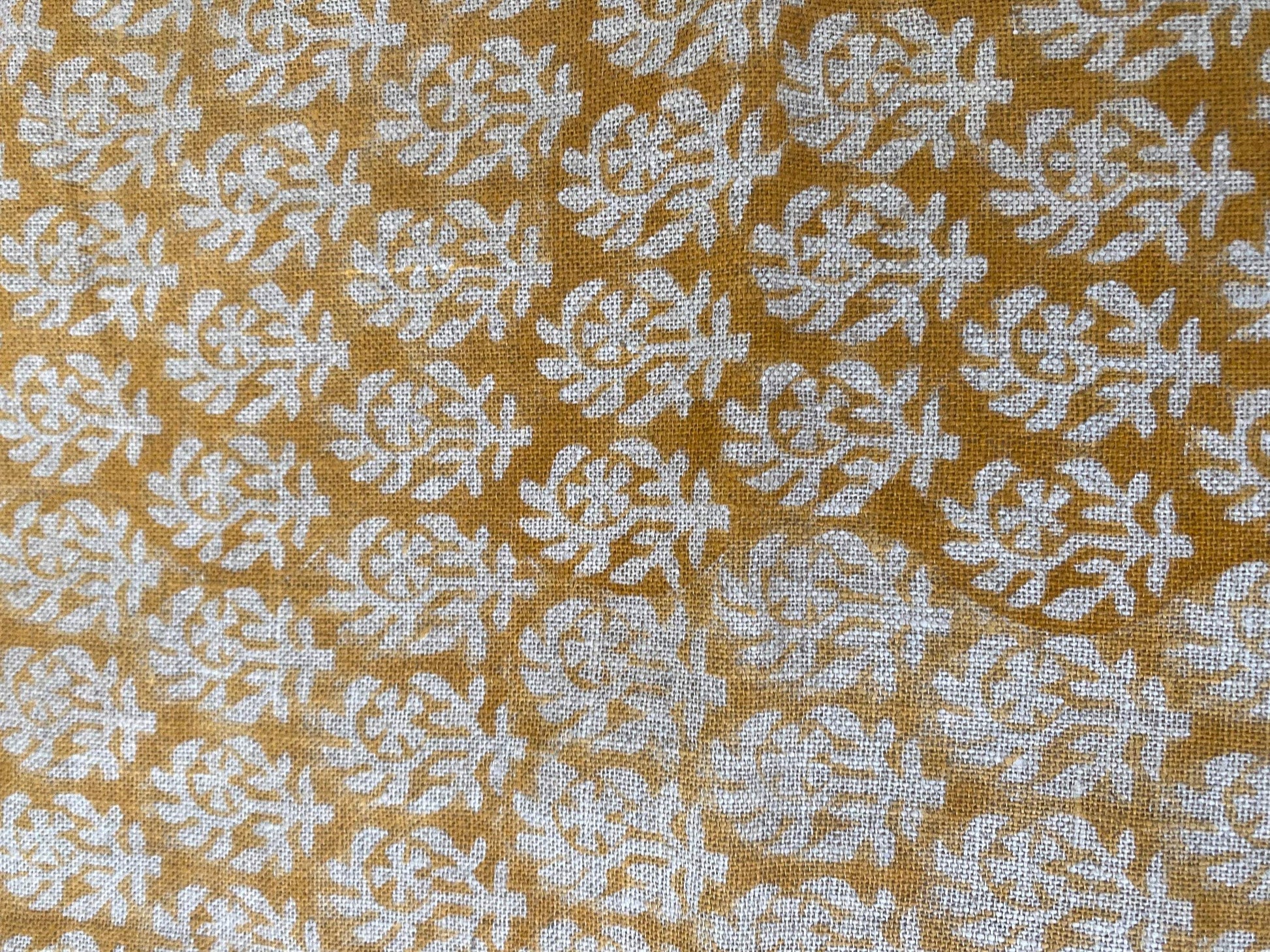 BICHIYA || Indian Hand Block Print Fabric, Indian Linen Fabric, Block Print Fabric, Designer Floral Printing Fabric, Upholstery fabric, - Maple Village Lane