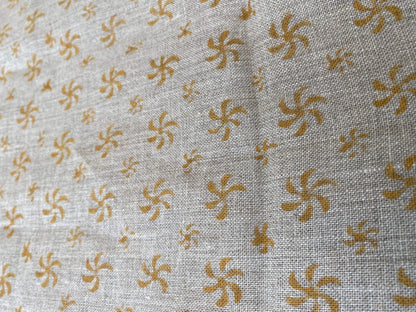 FANTASY || Indian Hand Block Print Fabric, Indian Linen Fabric, Block Print Fabric, Designer Floral Printing Fabric, Upholstery fabric, - Maple Village Lane