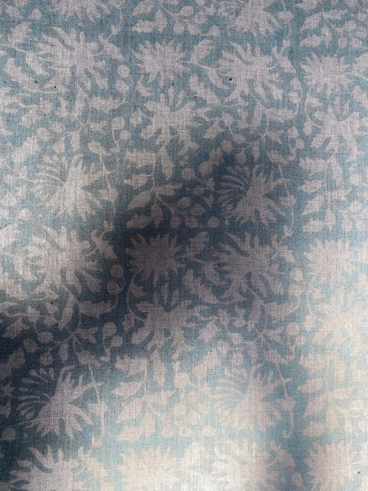 HEMMIRA || Indian Hand Block Print Fabric, Indian Linen Fabric, Block Print Fabric, Designer Floral Printing Fabric, Upholstery fabric, - Maple Village Lane