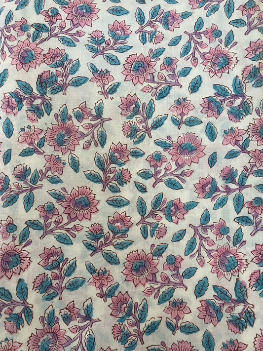 Cotton fabric, Fabric by yard, Hand printed fabric, Block Print Fabric, Indian Fabric